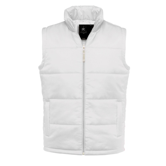 Bezrekawnik Meski Pikowany Nylon BCJM930 - White