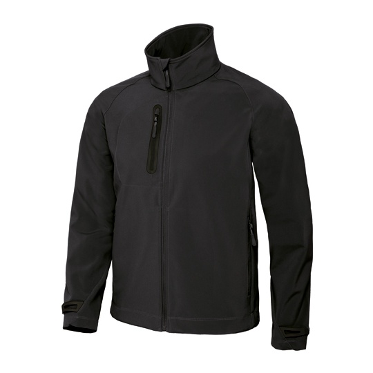 Kurtka Meska Klasyczna Softshell Wodoodporna BCJM951 - Black