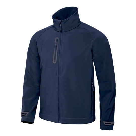 Kurtka Meska Klasyczna Softshell Wodoodporna BCJM951 - Navy