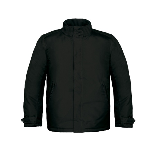 Meska kurtka z chowanym kapturem BCJM970 - Black