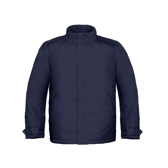 Meska kurtka z chowanym kapturem BCJM970 - Navy