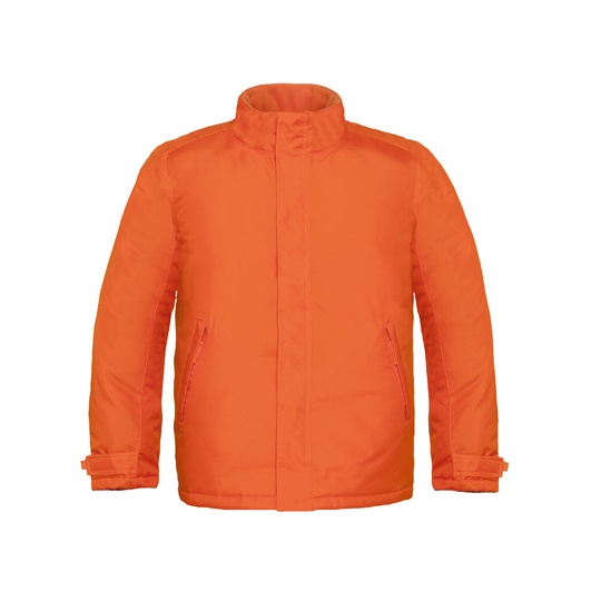 Meska kurtka z chowanym kapturem BCJM970 - Orange