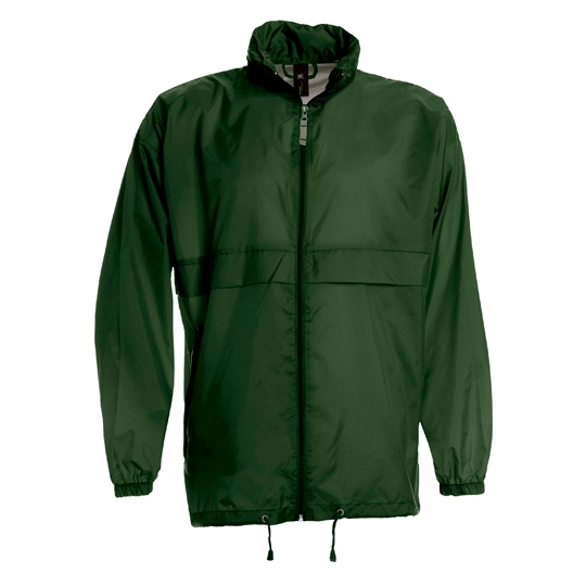 Kurtka Unisex Klasyczna Nylonowa Wodoodporna BCJU800 - Bottle Green