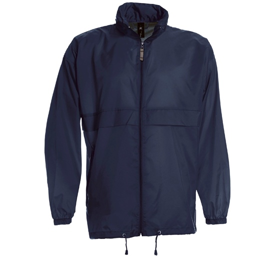 Kurtka Unisex Klasyczna Nylonowa Wodoodporna BCJU800 - Navy