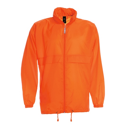Kurtka Unisex Klasyczna Nylonowa Wodoodporna BCJU800 - Orange