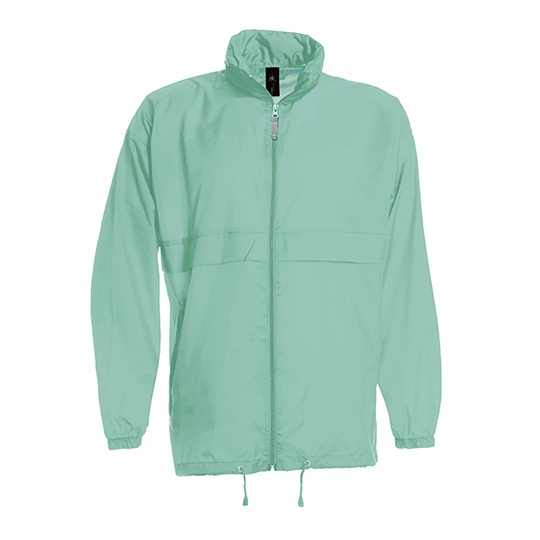 Kurtka Unisex Klasyczna Nylonowa Wodoodporna BCJU800 - Pixel Turquoise