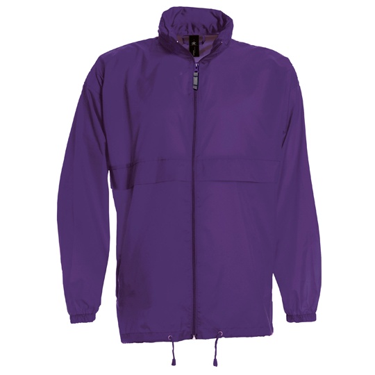 Kurtka Unisex Klasyczna Nylonowa Wodoodporna BCJU800 - Purple