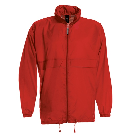 Kurtka Unisex Klasyczna Nylonowa Wodoodporna BCJU800 - Red