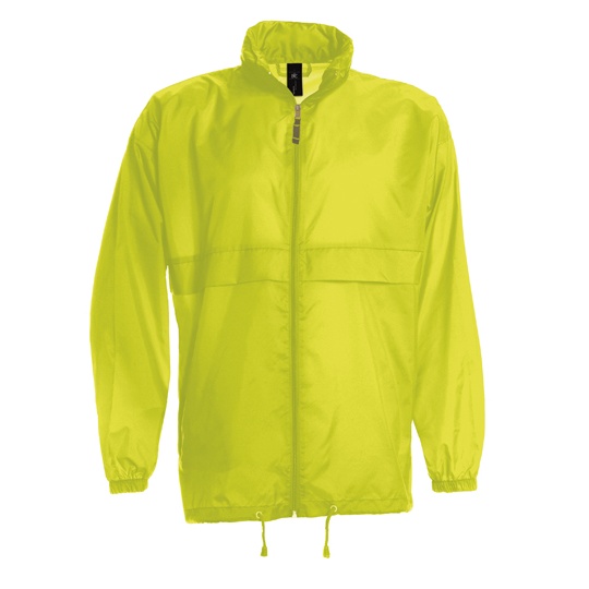 Kurtka Unisex Klasyczna Nylonowa Wodoodporna BCJU800 - Ultra Yellow