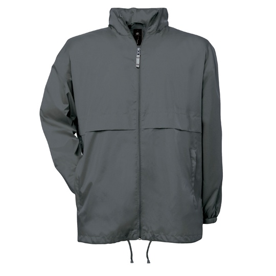 Kurtka Unisex Klasyczna Składana Wodoodporna BCJU801 - Dark Grey (Solid)