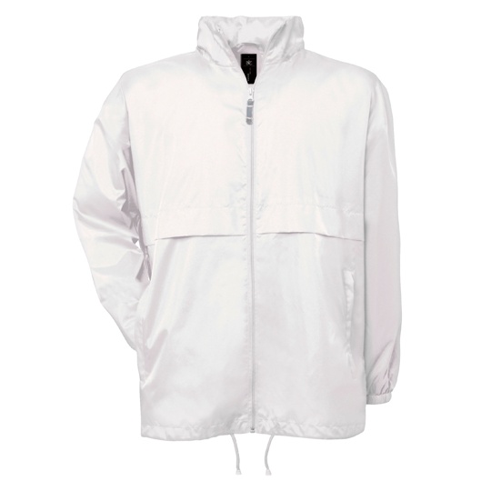 Kurtka Unisex Klasyczna Składana Wodoodporna BCJU801 - White