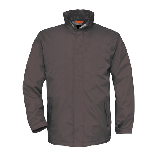 Kurtka Klasyczna Wodoodporna Przeciwwiatrowa BCJU824 - Dark Grey (Solid)