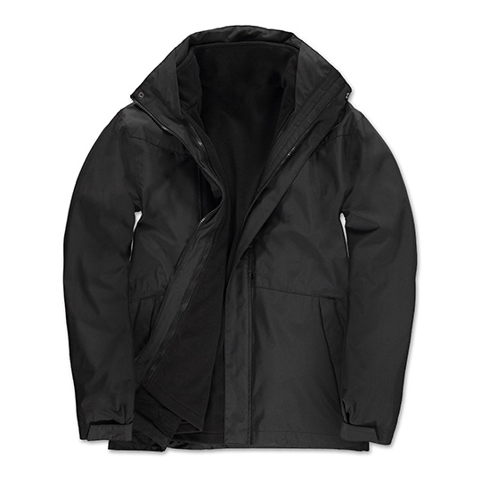 Kurtka 3w1 Wodoodporna z Polarem BCJU873 - Black