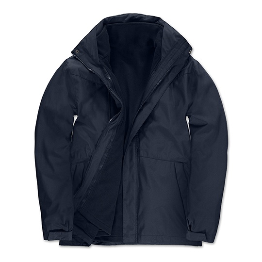 Kurtka 3w1 Wodoodporna z Polarem BCJU873 - Navy