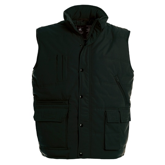 Kamizelka Unisex Regulowana z Kieszeniami BCJU880 - Black
