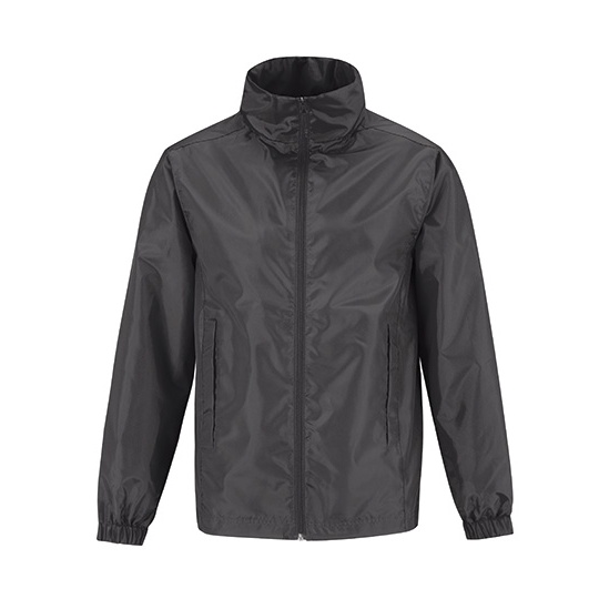 Kurtka Klasyczna Wodoodporna Wiatroodporna BCJUI60 - Dark Grey (Solid)