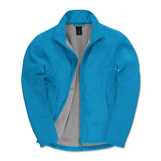 Kurtka Meska Klasyczna Softshell Dwuwarstwowa BCJUI62 - Atoll & Ghost Grey