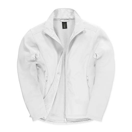 Kurtka Meska Klasyczna Softshell Dwuwarstwowa BCJUI62 - White & White