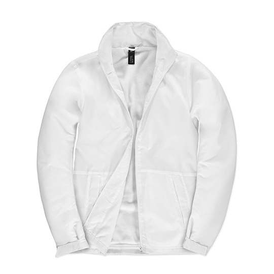 Kurtka Klasyczna Wodoodporna z Polarem BCJW826 - White & White