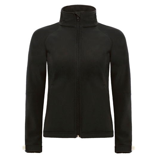 Kurtka Softshell Damska Taliowana Wodoodporna BCJW937 - Black