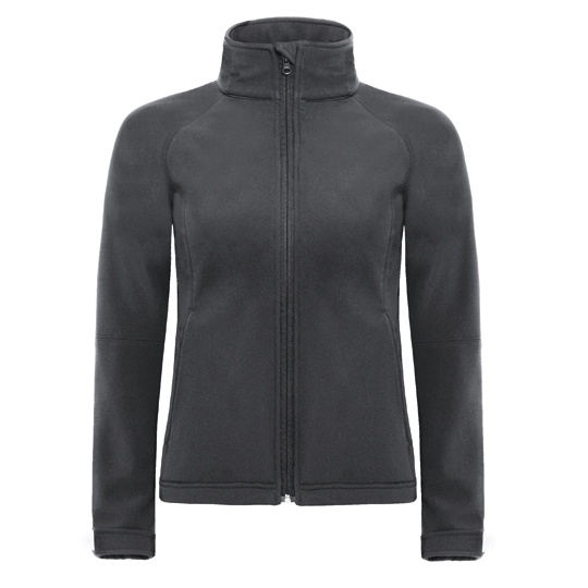 Kurtka Softshell Damska Taliowana Wodoodporna BCJW937 - Dark Grey (Solid)