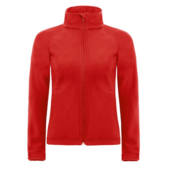 Kurtka Softshell Damska Taliowana Wodoodporna BCJW937 - Red