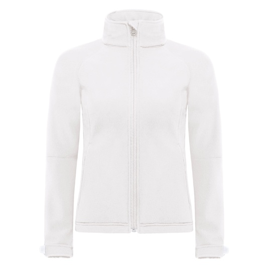 Damski softshell z kapturem BCJW937 - White