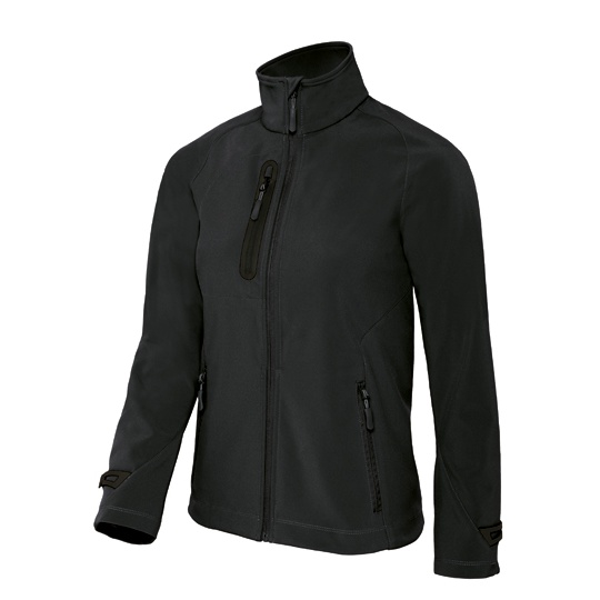 Kurtka Softshell Damska Wodoodporna Slim BCJW938 - Black