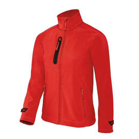 Kurtka Softshell Damska Wodoodporna Slim BCJW938 - Deep Red