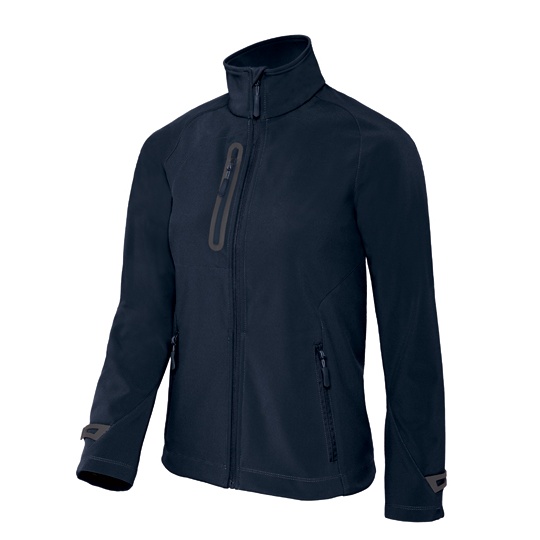 Kurtka Softshell Damska Wodoodporna Slim BCJW938 - Navy