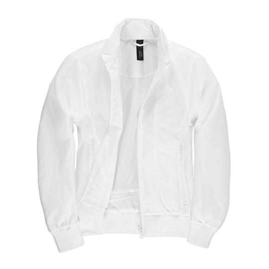 Kurtka Bomber Damska Oddychajaca Wodoodporna BCJW964 - White & White