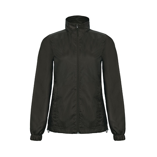 Kurtka Damska Slim Wiatroodporna Wodoodporna BCJWI61 - Black