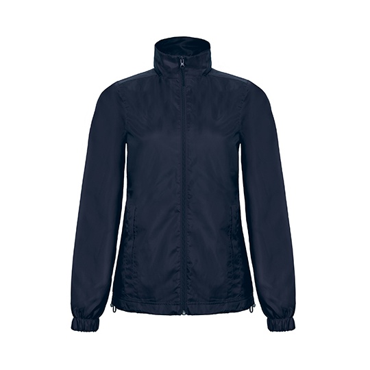 Kurtka Damska Slim Wiatroodporna Wodoodporna BCJWI61 - Navy