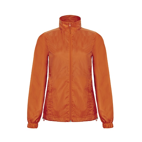 Kurtka Damska Slim Wiatroodporna Wodoodporna BCJWI61 - Orange