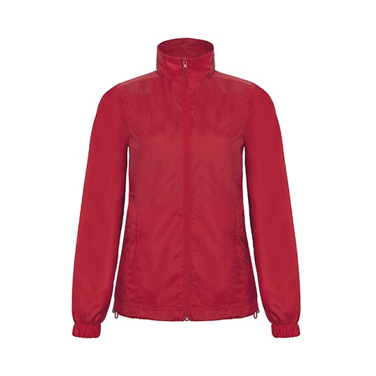 Kurtka Damska Slim Wiatroodporna Wodoodporna BCJWI61 - Red