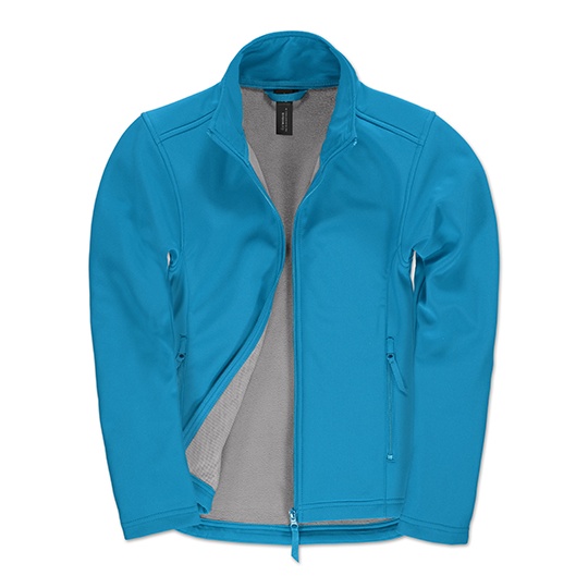 Kurtka Damska Slim Softshell Wodoodporna BCJWI63 - Atoll & Ghost Grey