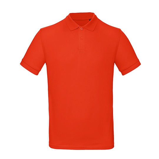 Koszulka Polo Meska Bawelna Organiczna BCPM430 - Fire Red