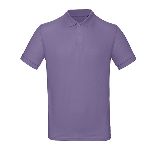 Koszulka Polo Meska Bawelna Organiczna BCPM430 - Millennial Lilac