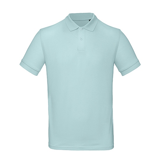 Koszulka Polo Meska Bawelna Organiczna BCPM430 - Millennial Mint