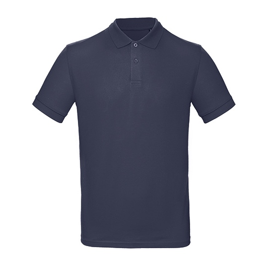Koszulka polo męska z krótkim rękawem BCPM430 - Navy Blue