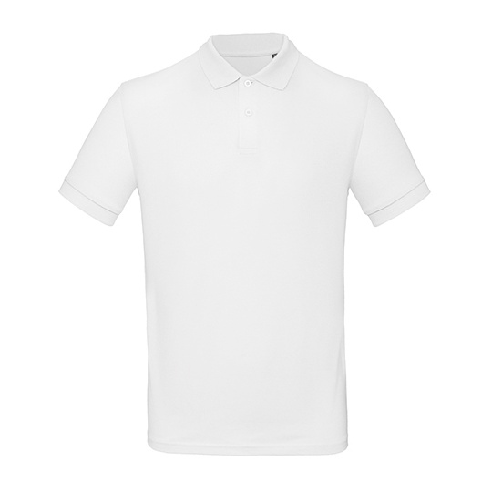 Koszulka Polo Meska Bawelna Organiczna BCPM430 - White