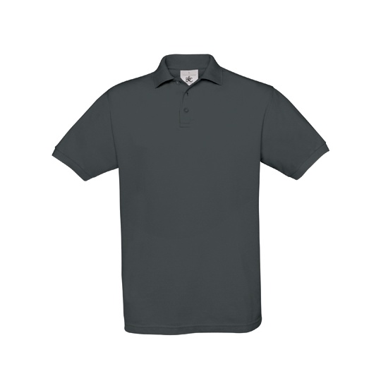 Unisex Polo z bawełny czesanej BCPU409 - Dark Grey (Solid)