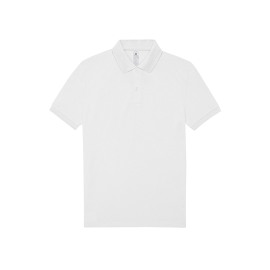 Koszulka Polo Klasyczna Bawełna Ring-Spun BCPU424 - White