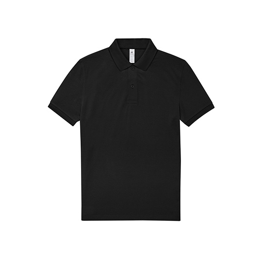 Koszulka Polo Męska Klasyczna Bawełniana BCPU426 - Black