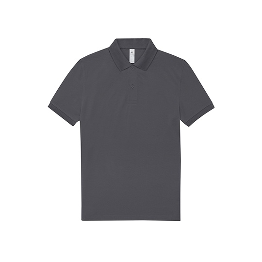 Koszulka Polo Meska Klasyczna Bawelniana BCPU426 - Dark Grey (Solid)