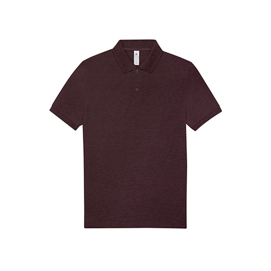 Koszulka Polo Męska Klasyczna Bawełniana BCPU426 - Heather Burgundy