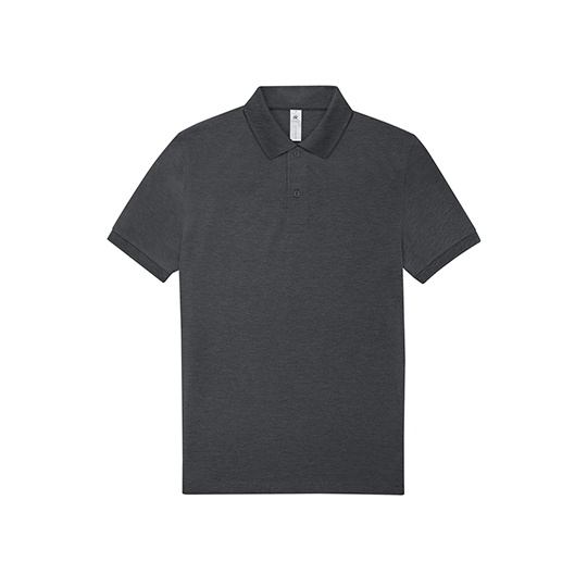 Koszulka Polo Meska Klasyczna Bawelniana BCPU426 - Heather Tarmac