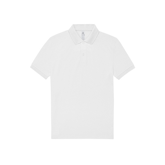 Koszulka Polo Meska Klasyczna Bawelniana BCPU426 - White