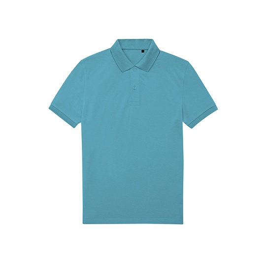 Koszulka polo klasyczna z krótkim rękawem BCPU428 - Pop Turquoise