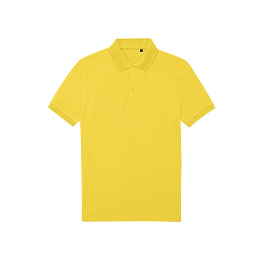 Koszulka polo klasyczna z krótkim rękawem BCPU428 - Pop Yellow